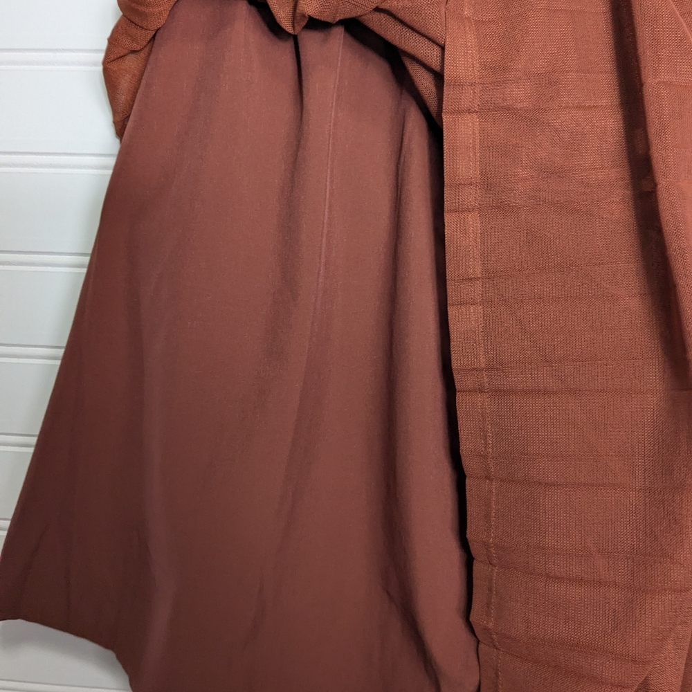 CALIA by Carrie Underwood Nwt Pleated Mesh Highrise Tennis Skort Rust XL - Picture 6 of 8